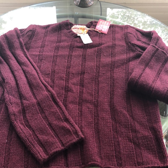 Beautiful Cranberry/ Aubergine Men’s V-Neck Sw - Picture 3 of 3
